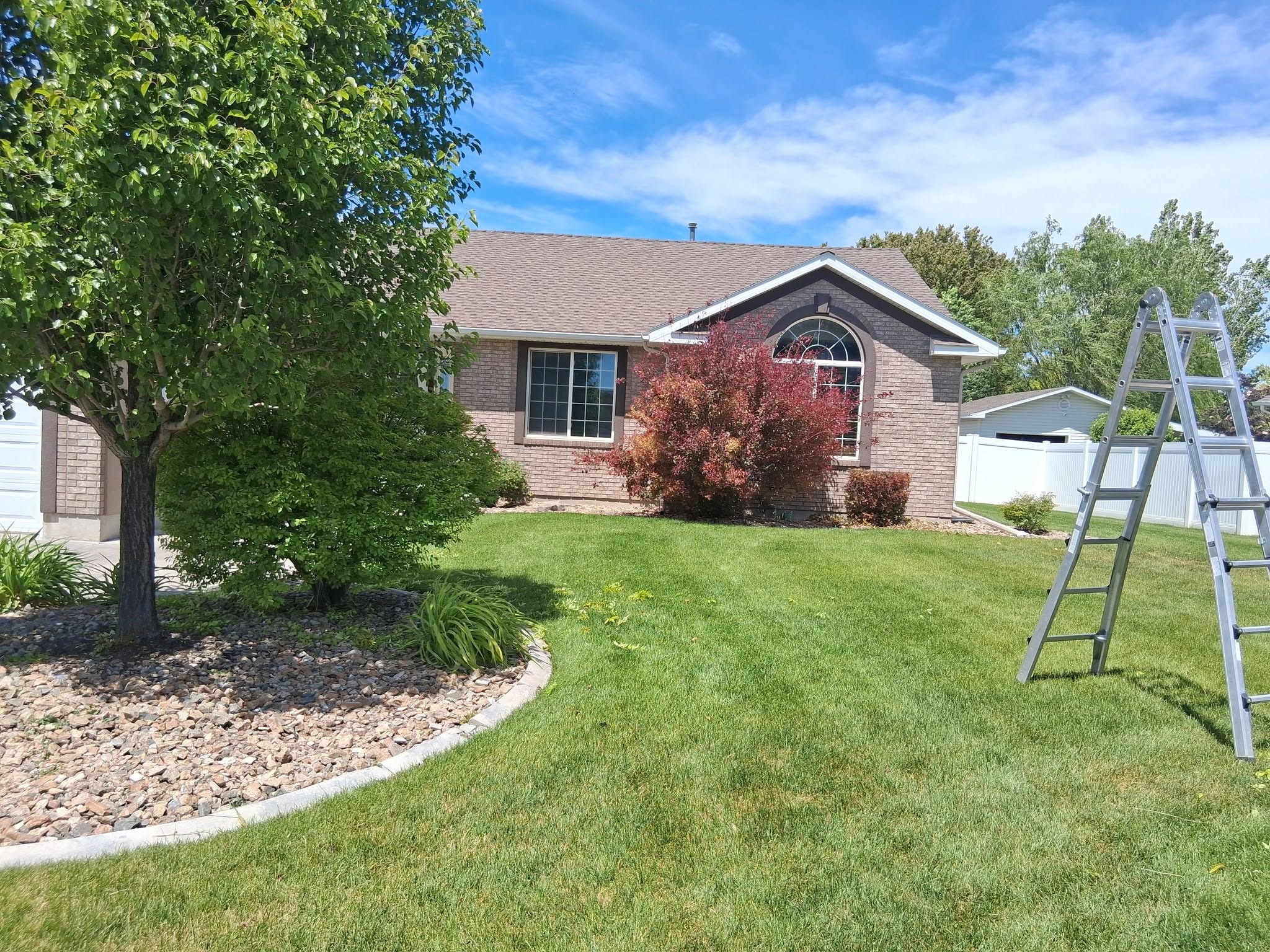Residential lawn care project in Idaho Falls