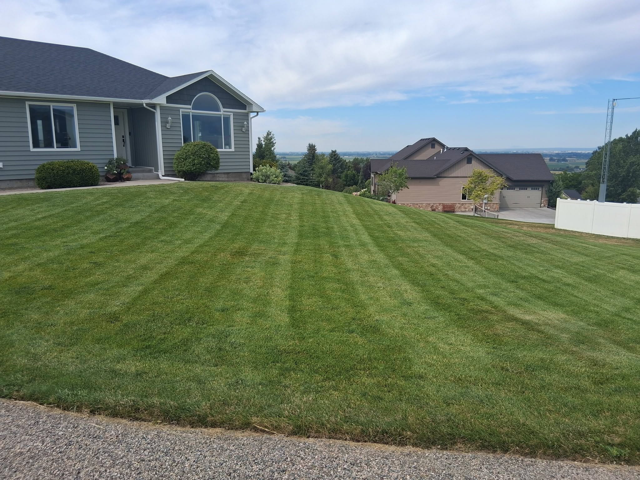 Completed landscape transformation