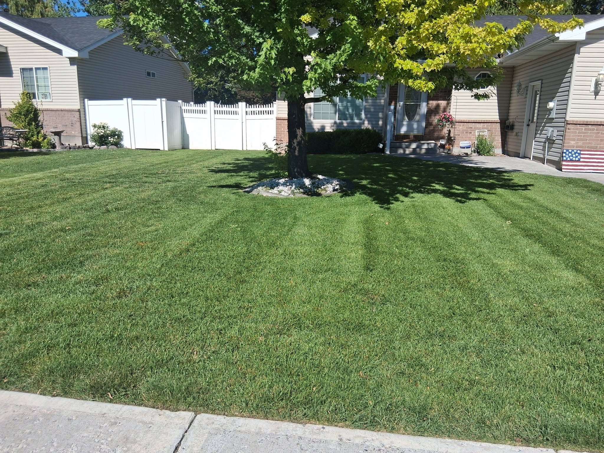 Finished landscaping work in Idaho Falls